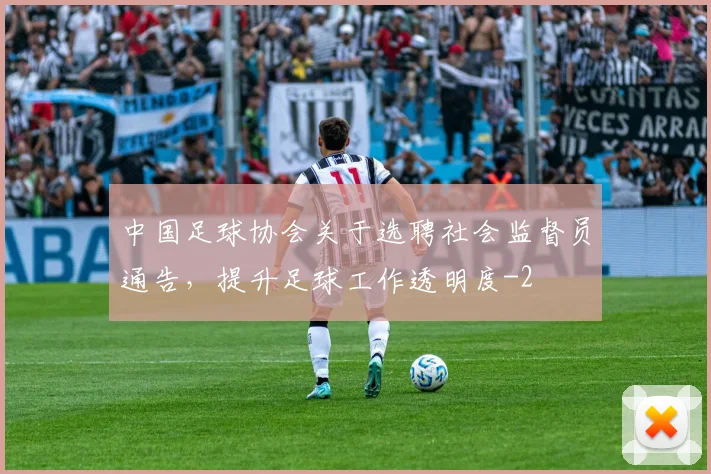 中国足球协会关于选聘社会监督员通告,提升足球工作透明度