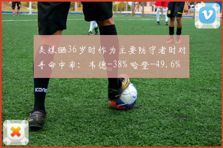 美媒晒36岁时作为主要防守者时对手命中率:韦德-38% 哈登-49.6%